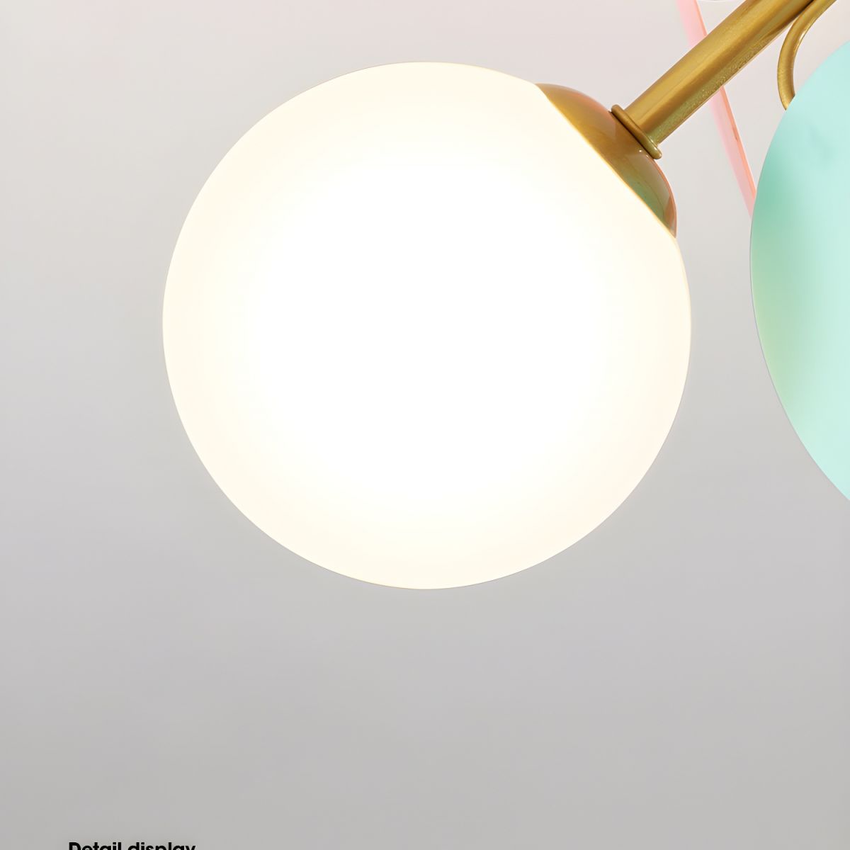 Solara Plafonnier Rond Macaron aux Couleurs Pastel