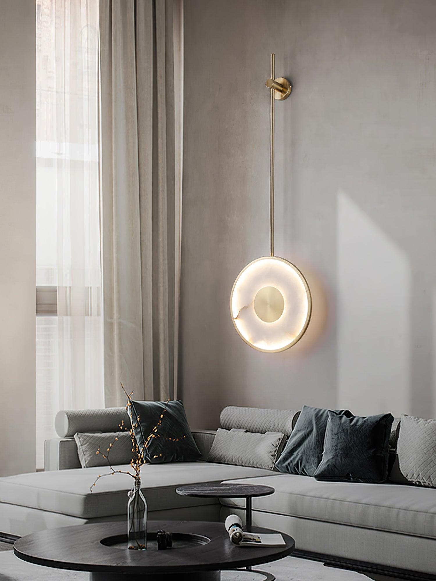 Vevelila Suspension Minimaliste en Albâtre