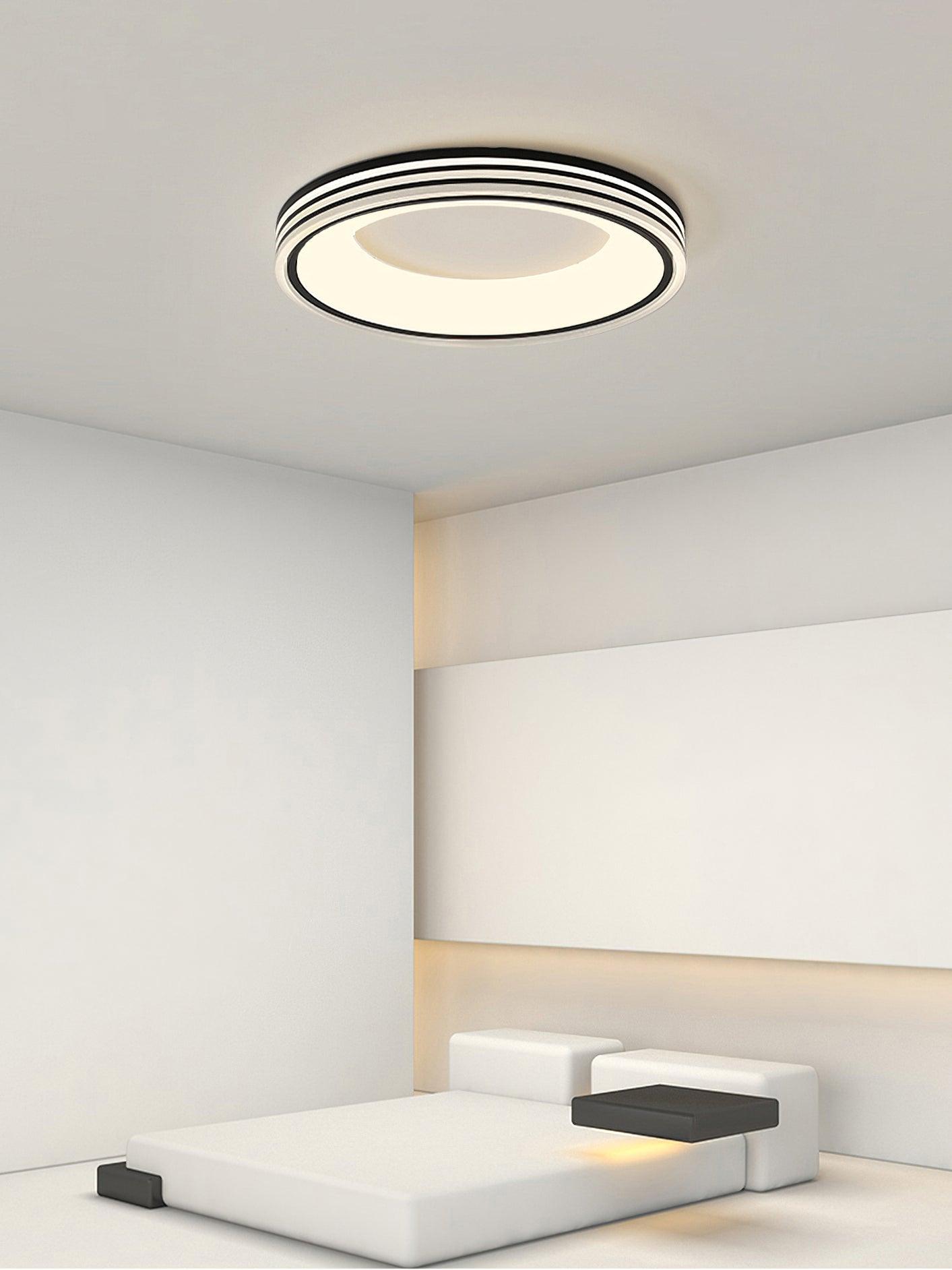 Solara Plafonnier Rond Encastré Minimaliste Chaud