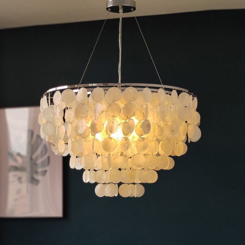 Esileth Postmoderne Luxe Coquille Carillon Lustre
