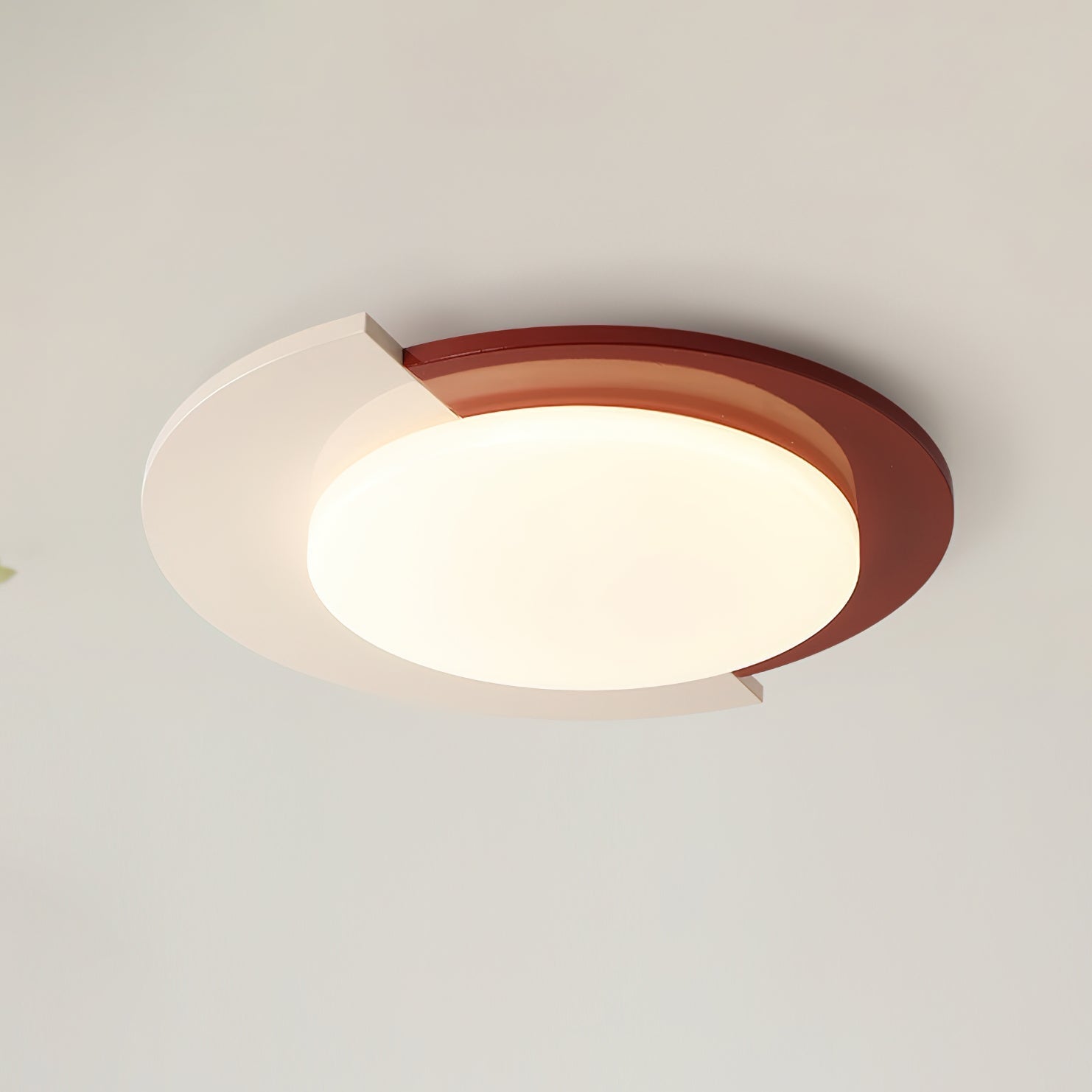 Toina Plafonnier Ronde Deux Tons Moderne Minimaliste