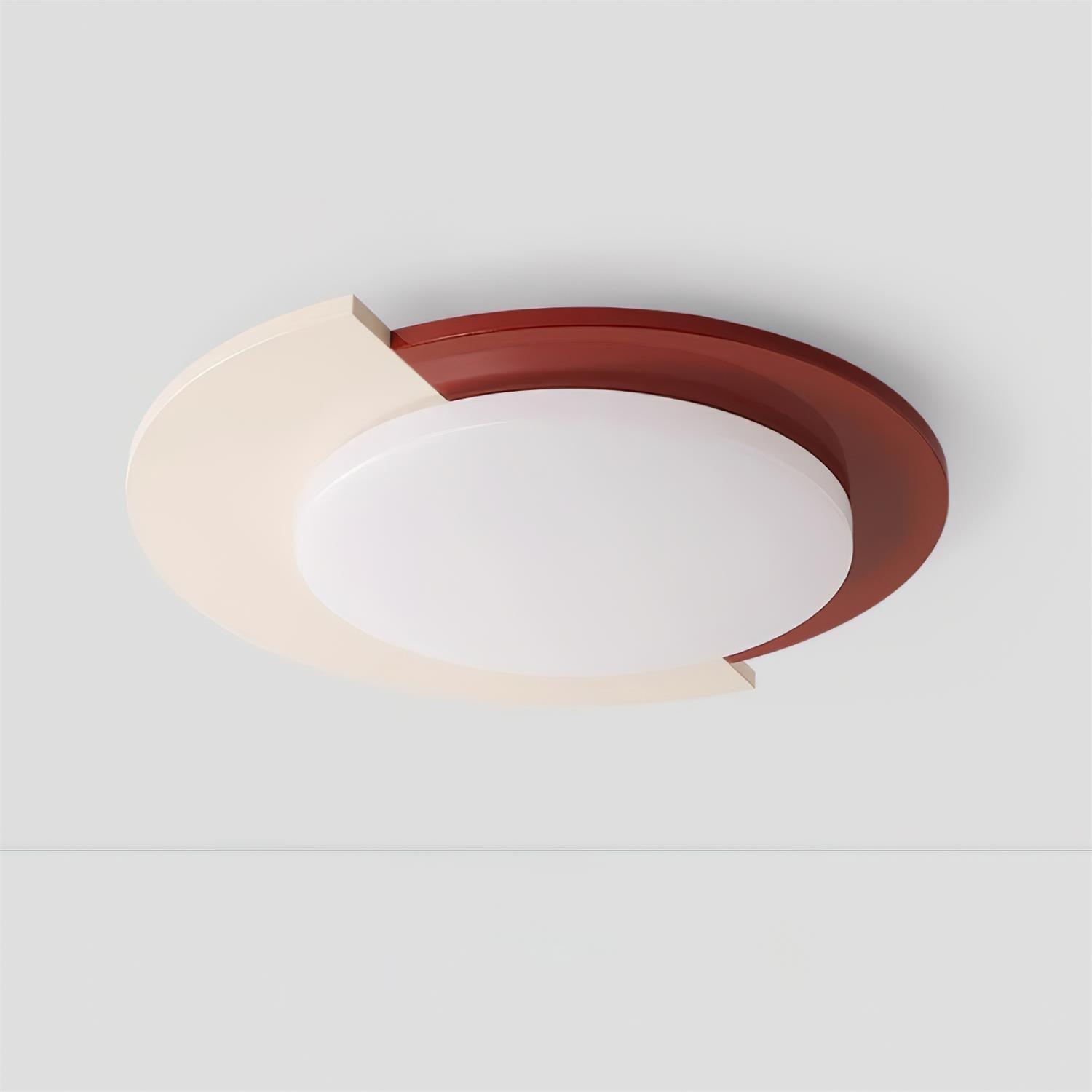 Toina Plafonnier Ronde Deux Tons Moderne Minimaliste