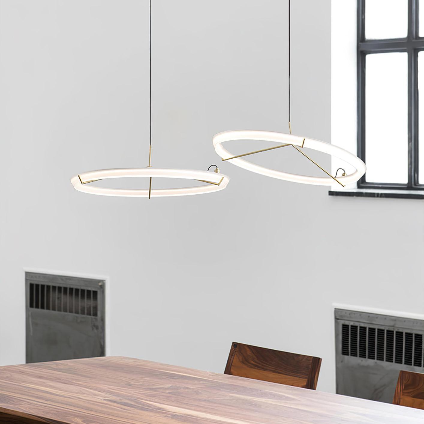 Vielle Lampe Suspendue Circulaire Élégante Moderne Ronde