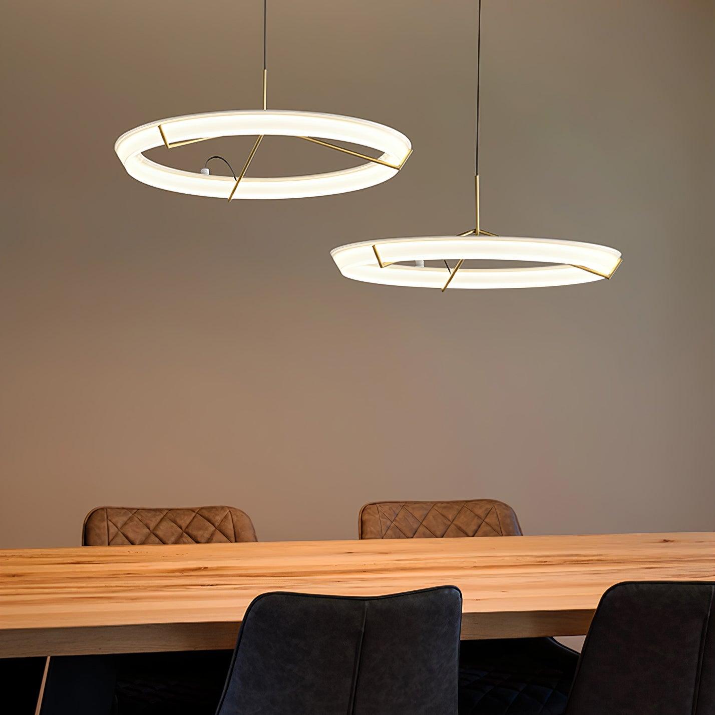 Vielle Lampe Suspendue Circulaire Élégante Moderne Ronde