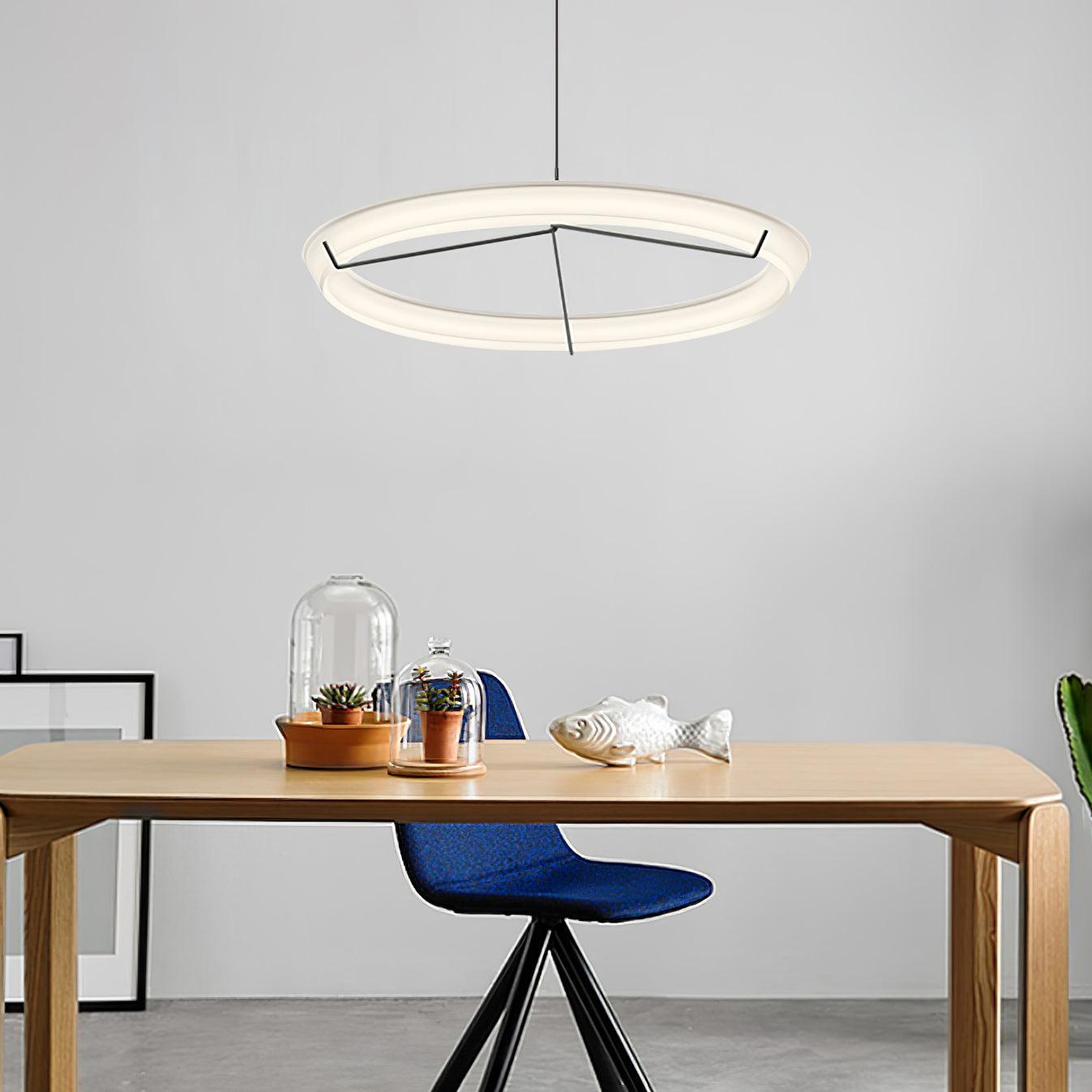 Vielle Lampe Suspendue Circulaire Élégante Moderne Ronde