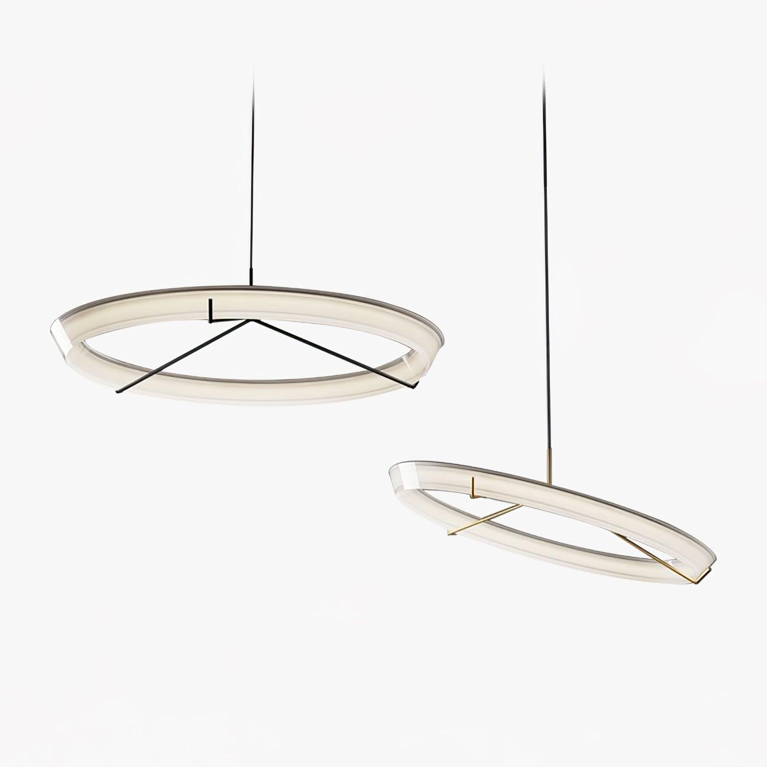 Vielle Lampe Suspendue Circulaire Élégante Moderne Ronde