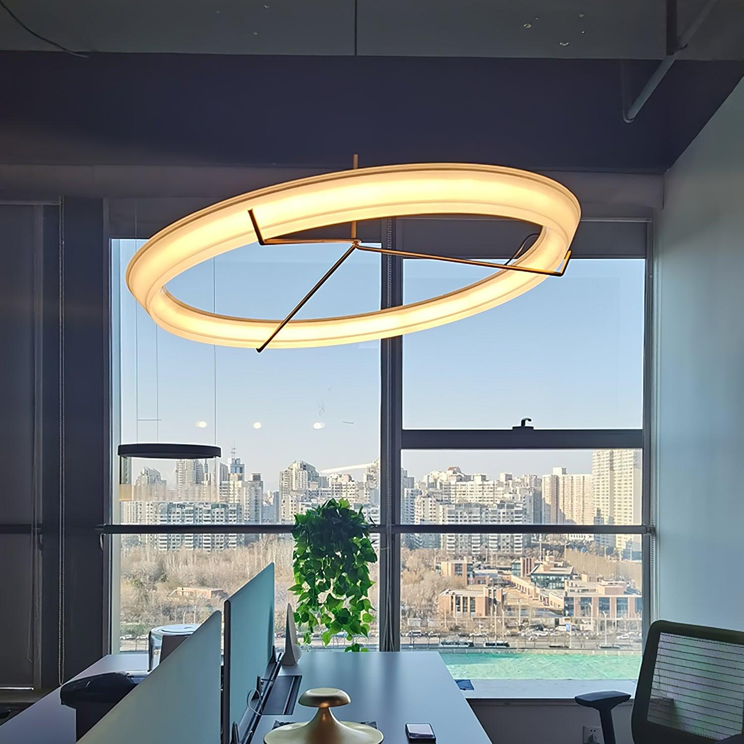 Vielle Lampe Suspendue Circulaire Élégante Moderne Ronde