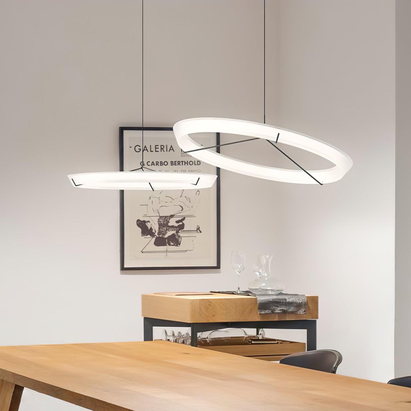 Vielle Lampe Suspendue Circulaire Élégante Moderne Ronde
