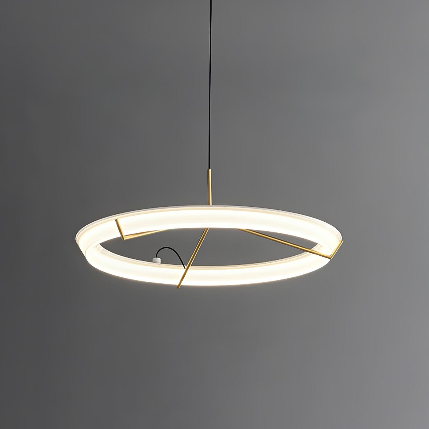 Vielle Lampe Suspendue Circulaire Élégante Moderne Ronde