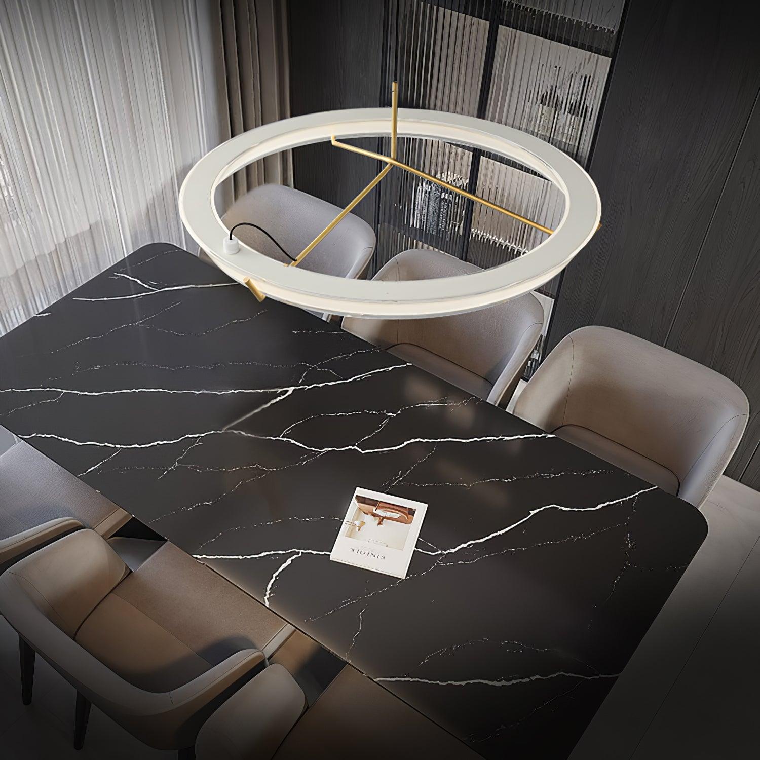 Vielle Lampe Suspendue Circulaire Élégante Moderne Ronde