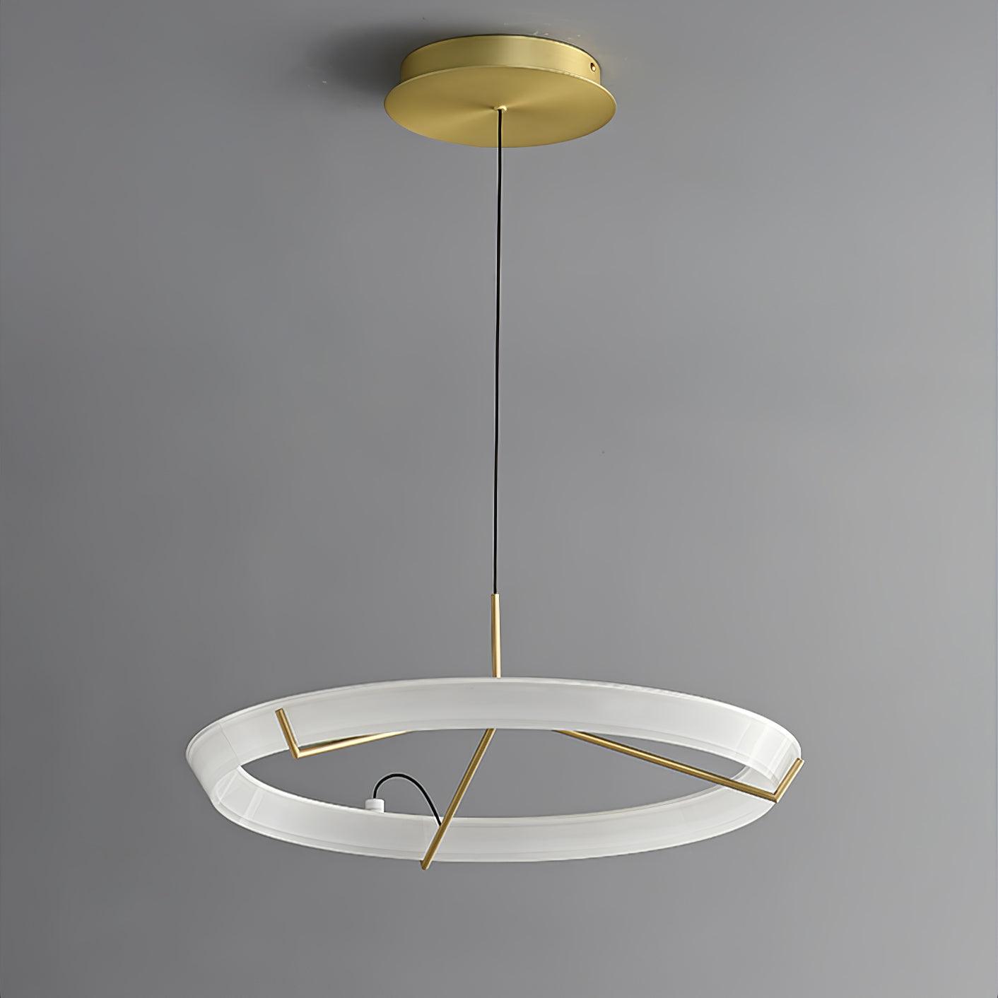 Vielle Lampe Suspendue Circulaire Élégante Moderne Ronde