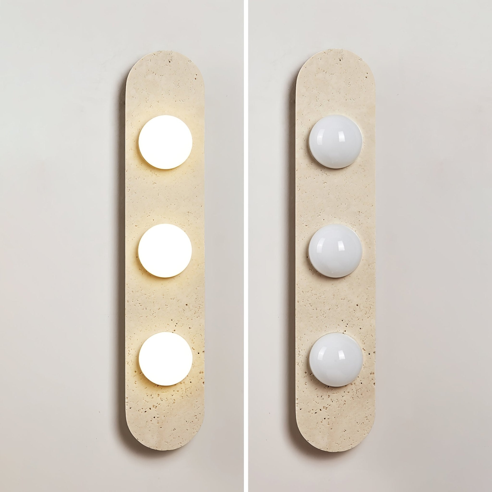 Zasoliel Applique Murale Minimaliste en Travertin
