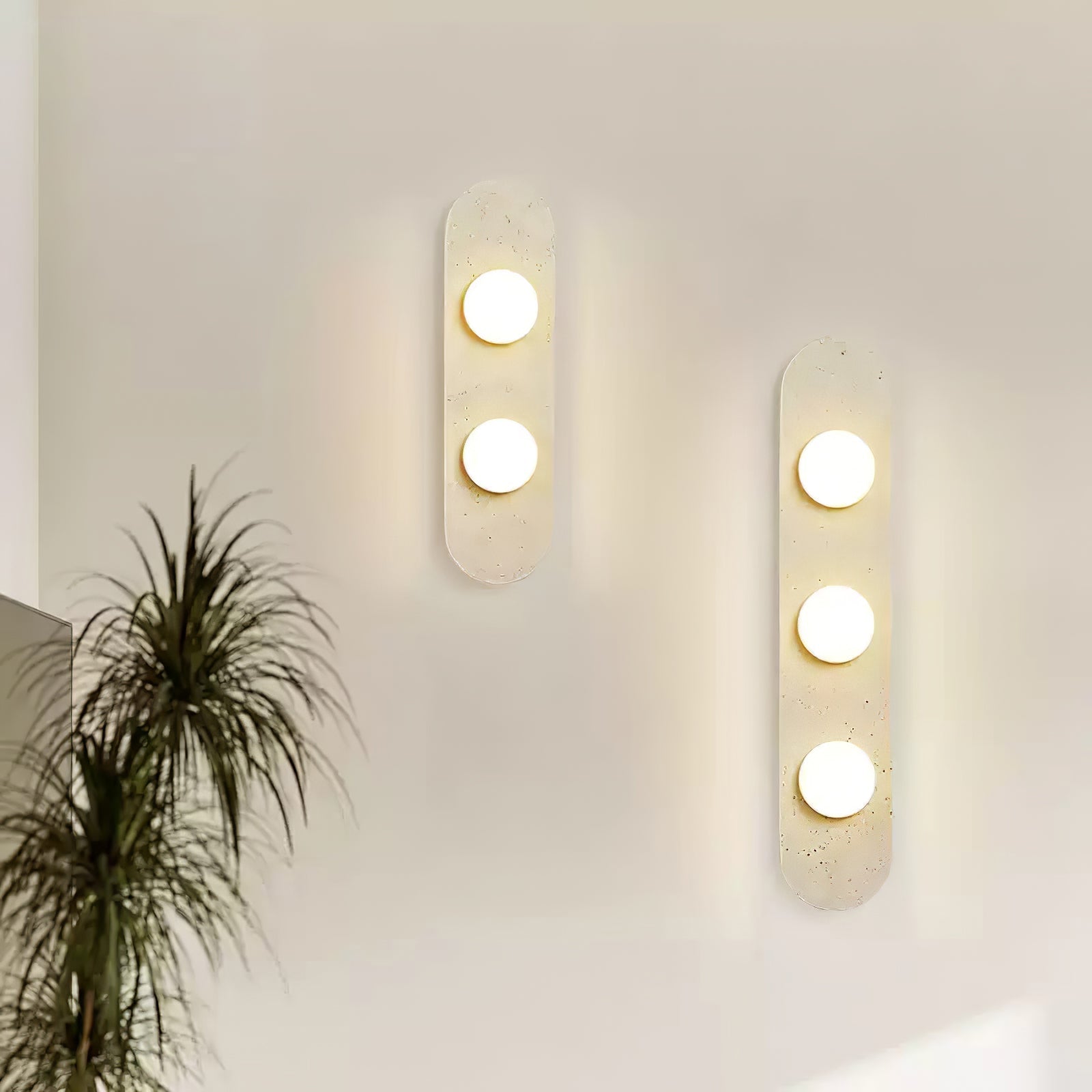 Zasoliel Applique Murale Minimaliste en Travertin
