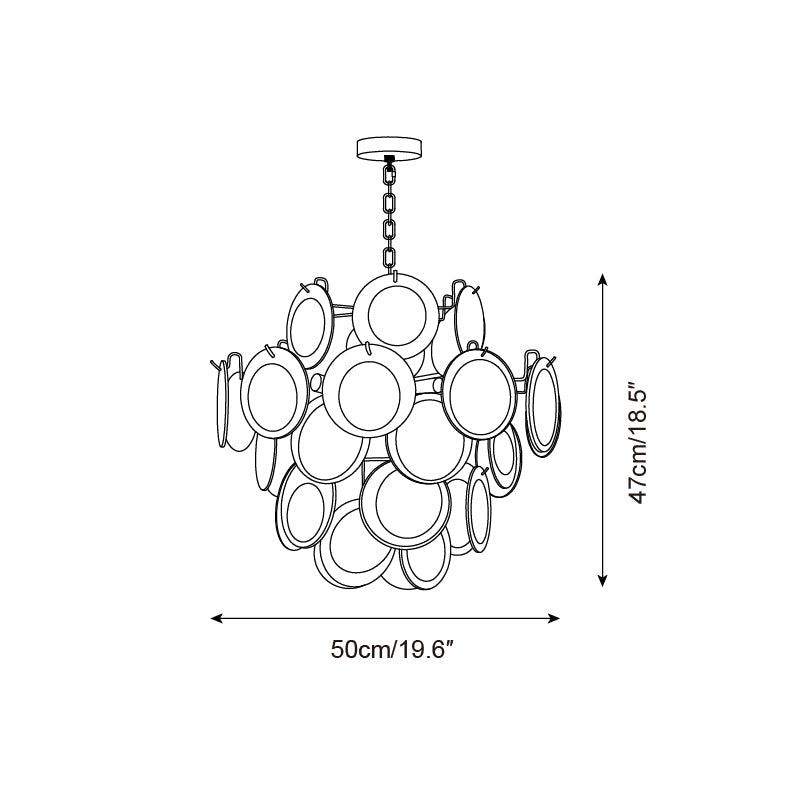 Rovigo Luxury Glass Sphere Lustre