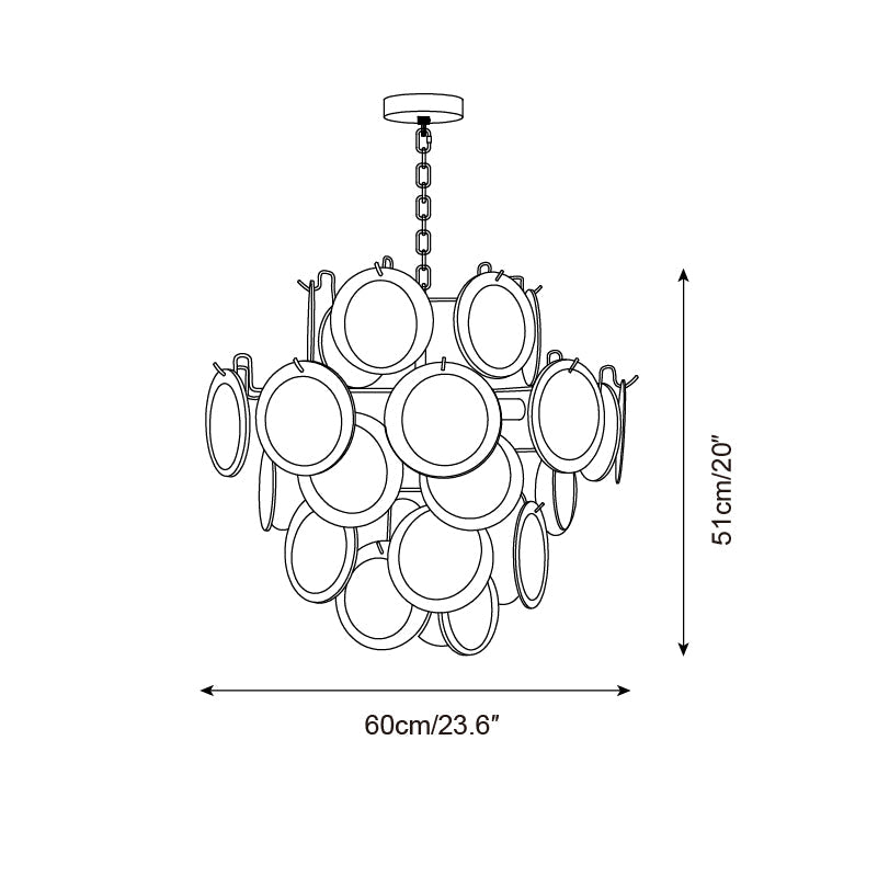 Rovigo Luxury Glass Sphere Lustre