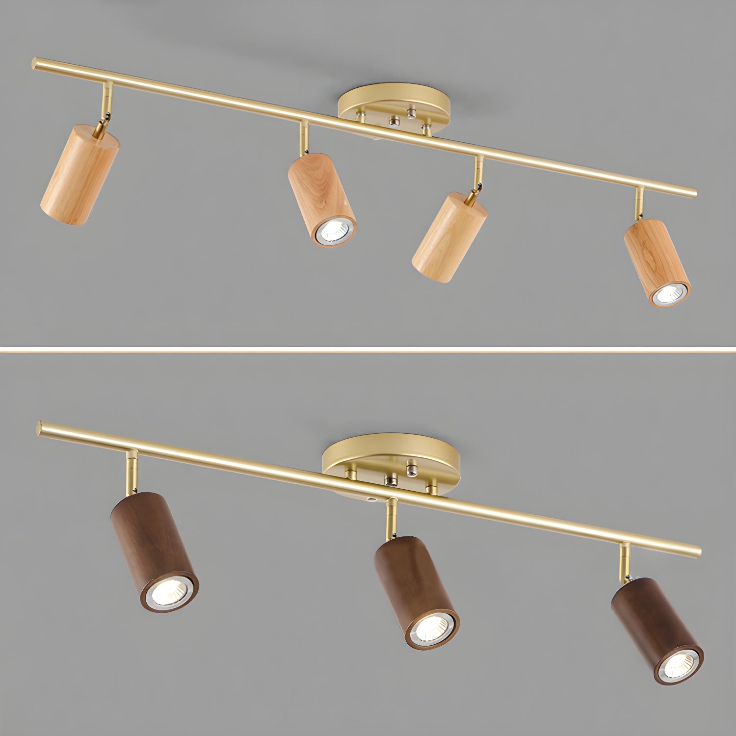 Usolila Lampe Plafonnier Moderne Minimaliste en Bois