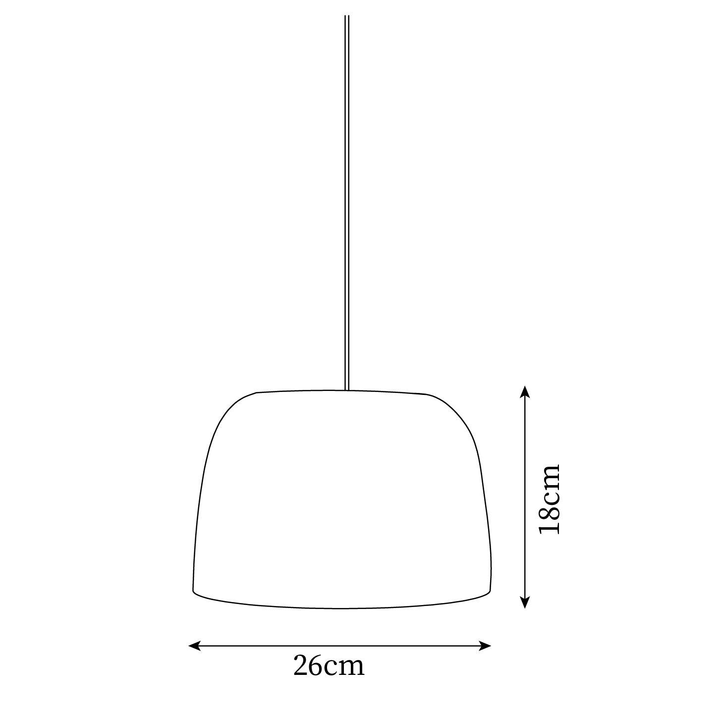 Roxboro Lampe Suspendue en Forme de Dôme Brillant