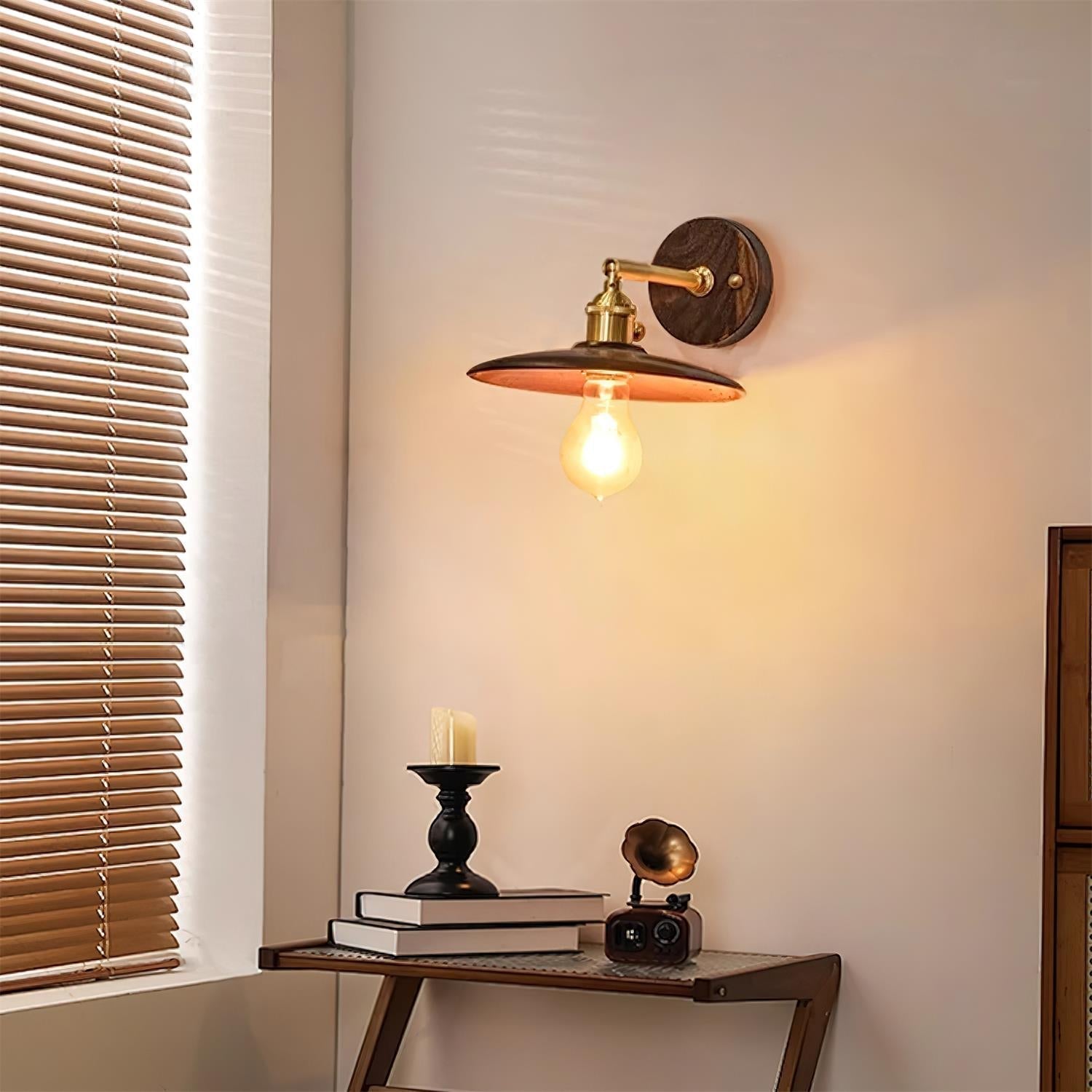 Runia Applique Murale Rotative en Bois