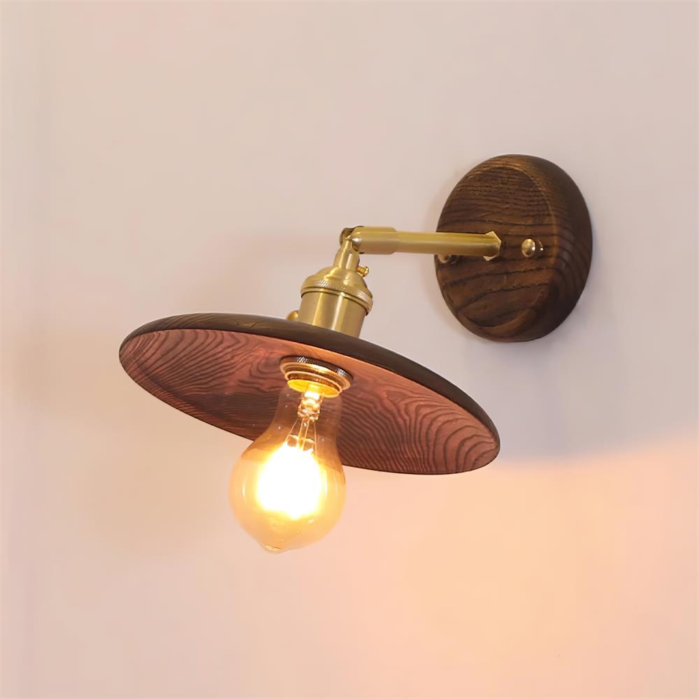 Runia Applique Murale Rotative en Bois