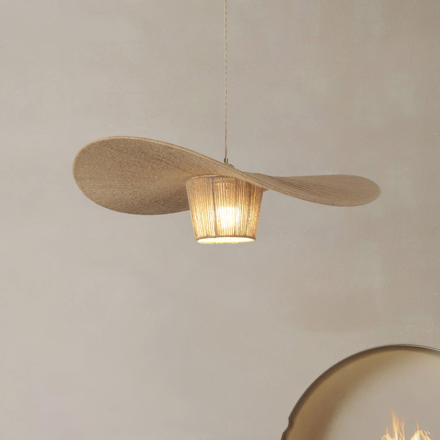Rustique Chapeau Chanvre Suspension