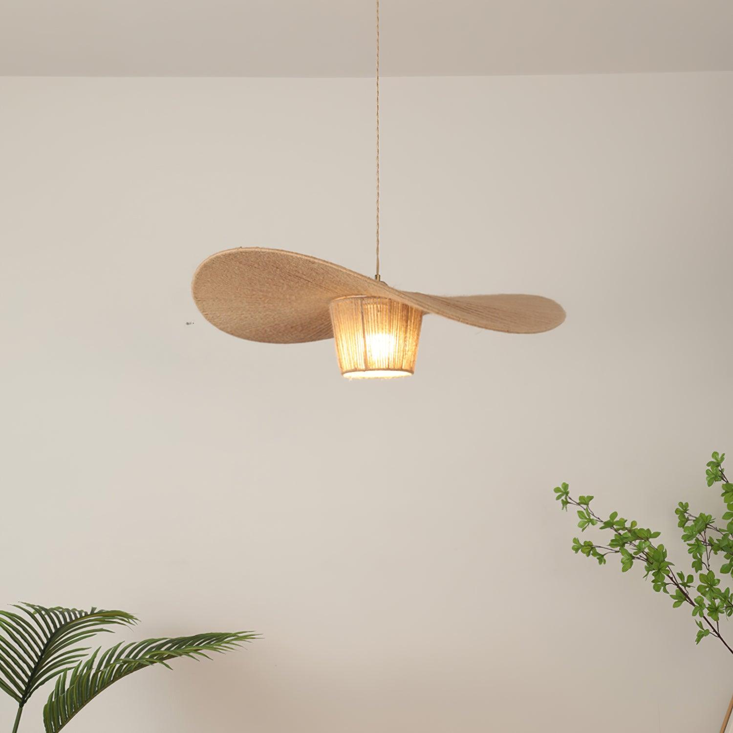 Rustique Chapeau Chanvre Suspension