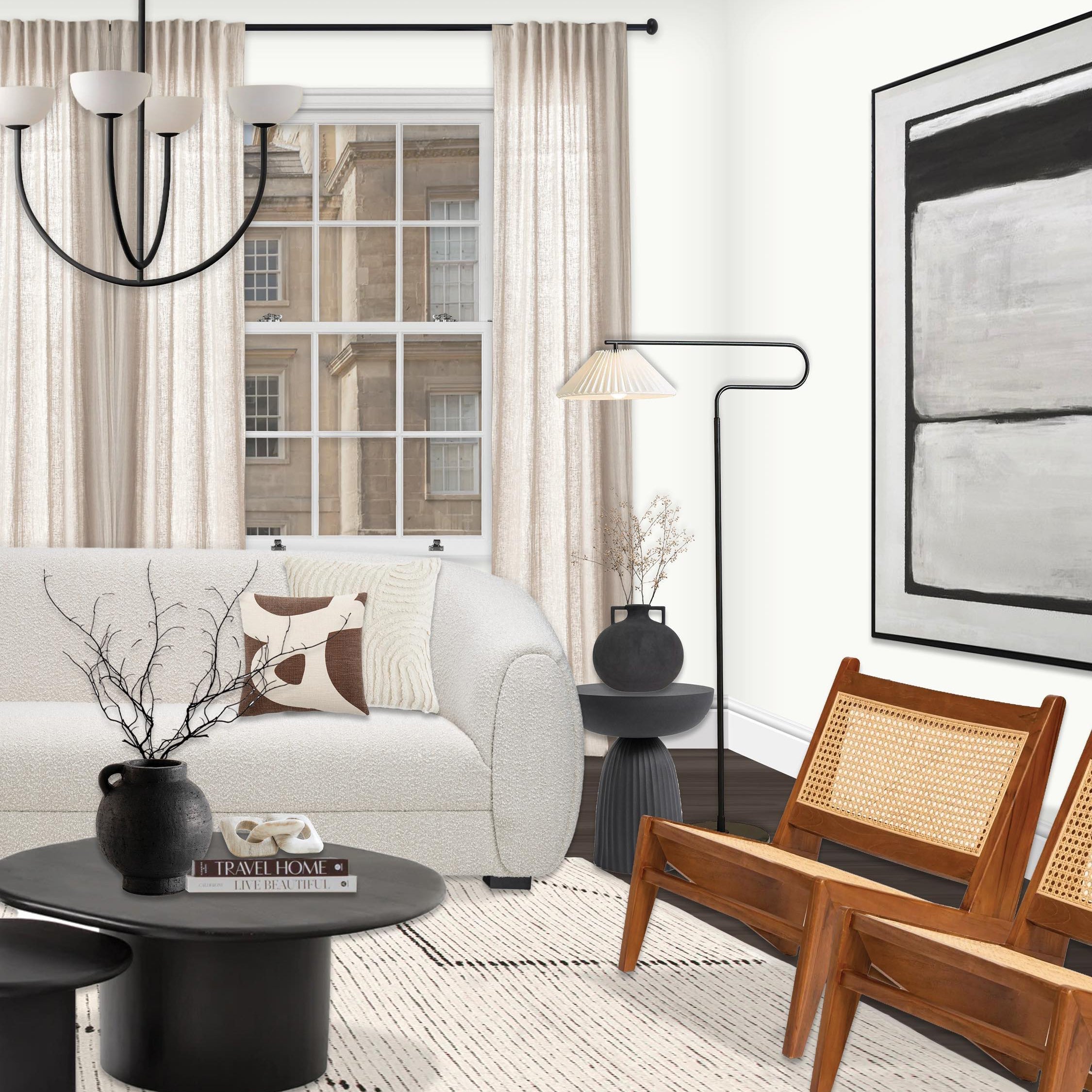 Sytala Lustre en Métal et Céramique Moderne Minimaliste