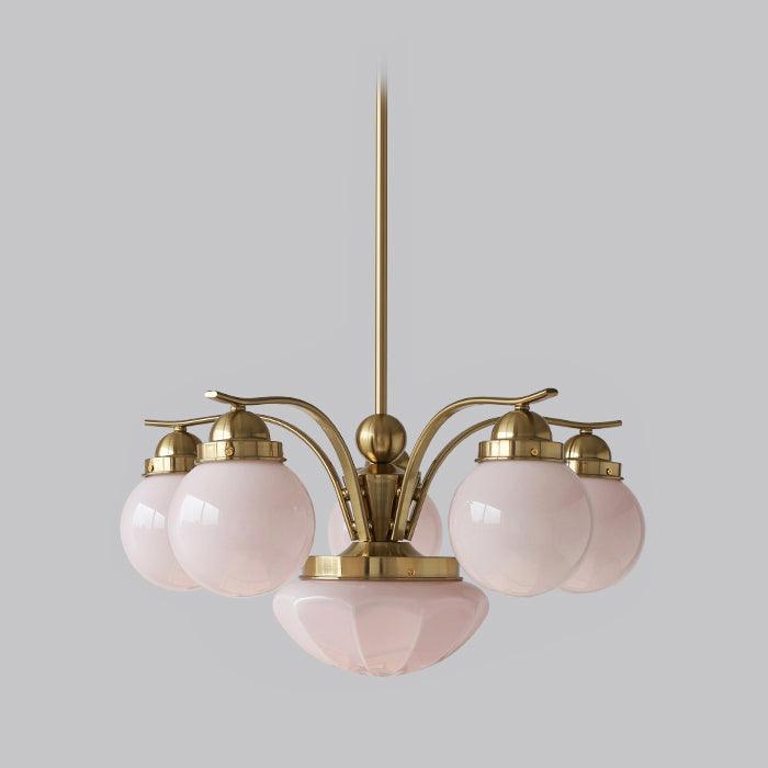 Lustra Lustre Rétro Chic Globe en Verre Blanc