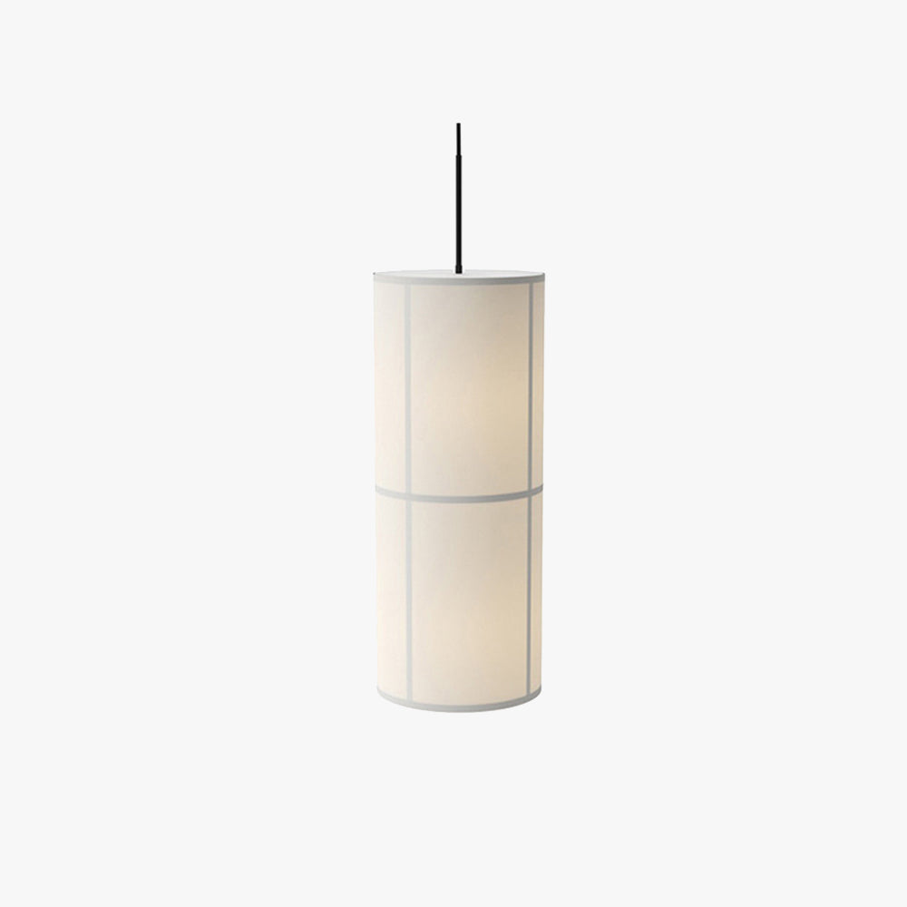 Calen Suspension Cylindre Vintage. Métal/Soie. Blanc/Beige/Noir. Chambre à Coucher/Salon