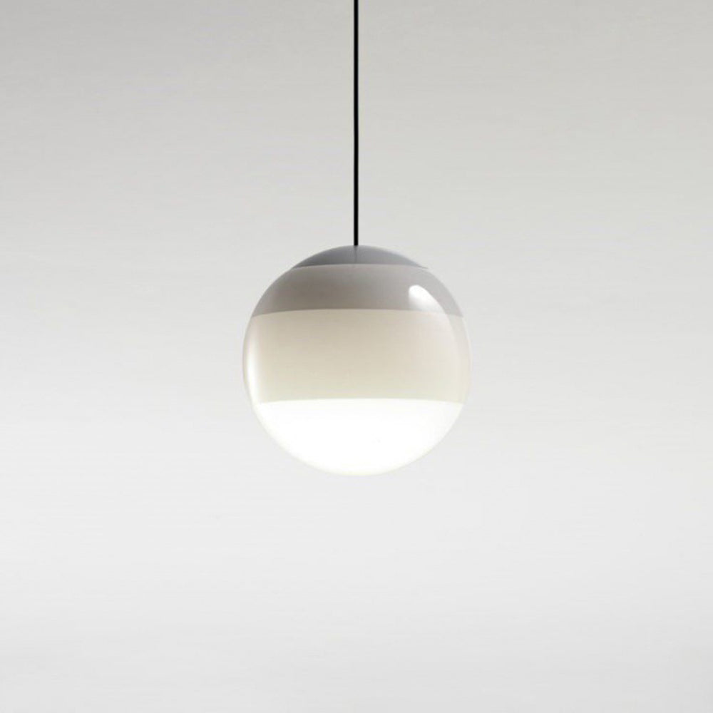 Edith Suspension Bulle Moderne Verre. Noir/Gris/Bleu/Rose. Salon
