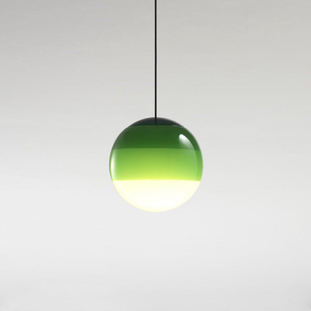 Edith Suspension Bulle Moderne Verre. Noir/Gris/Bleu/Rose. Salon