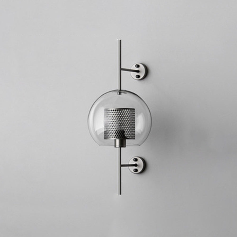 Kiri Applique Murale Globe Vintage  Cuivre/Argent. Salle de Bain