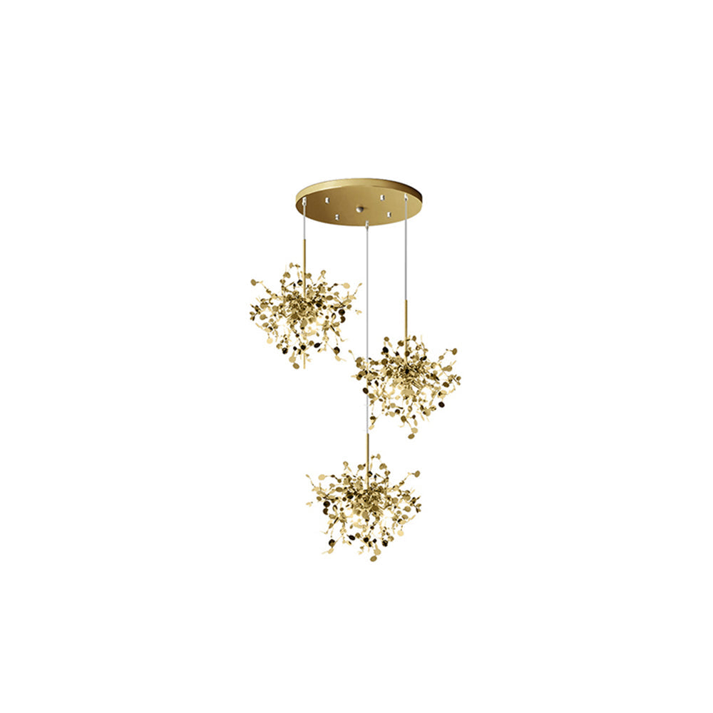 Ovela Suspension Divergence Inhabituelle. Acier Inoxydable. Or/Argent. Salle à Manger/Salon