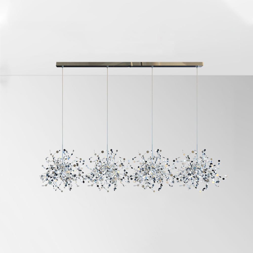 Ovela Suspension Divergence Inhabituelle. Acier Inoxydable. Or/Argent. Salle à Manger/Salon