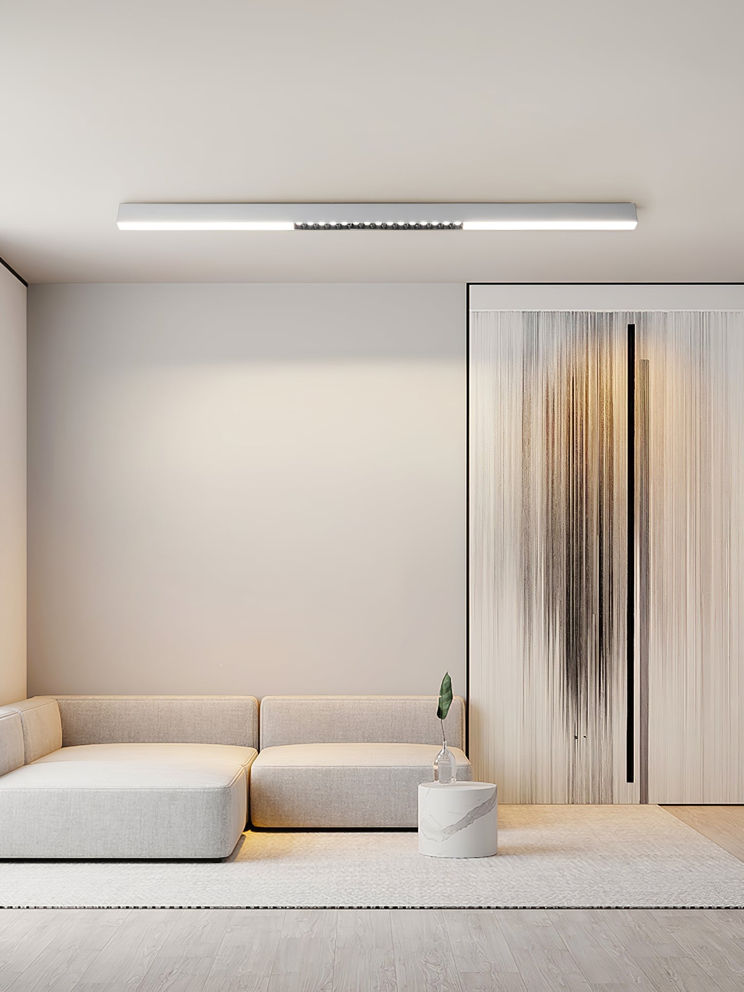 Line Suspension Flottante Moderne en Aluminium