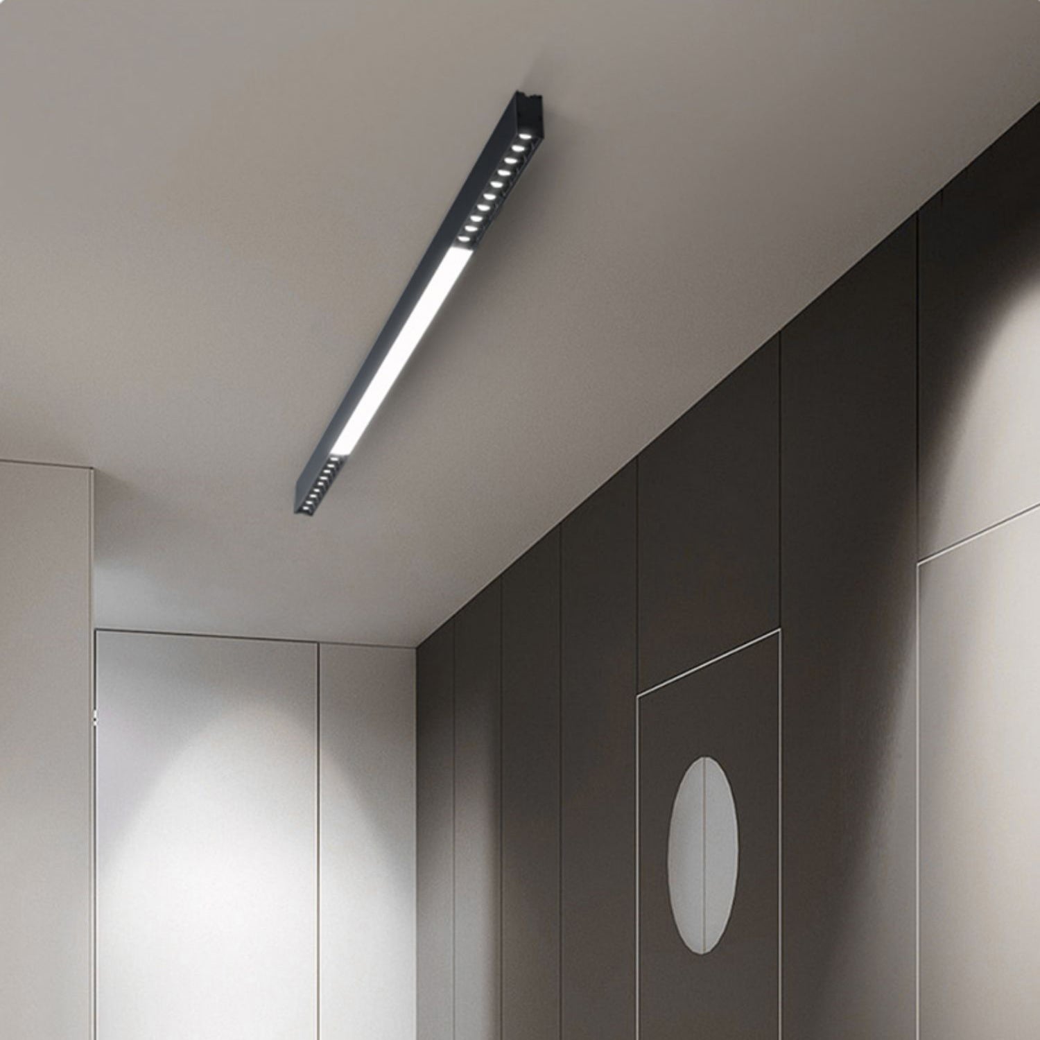 Line Suspension Flottante Moderne en Aluminium