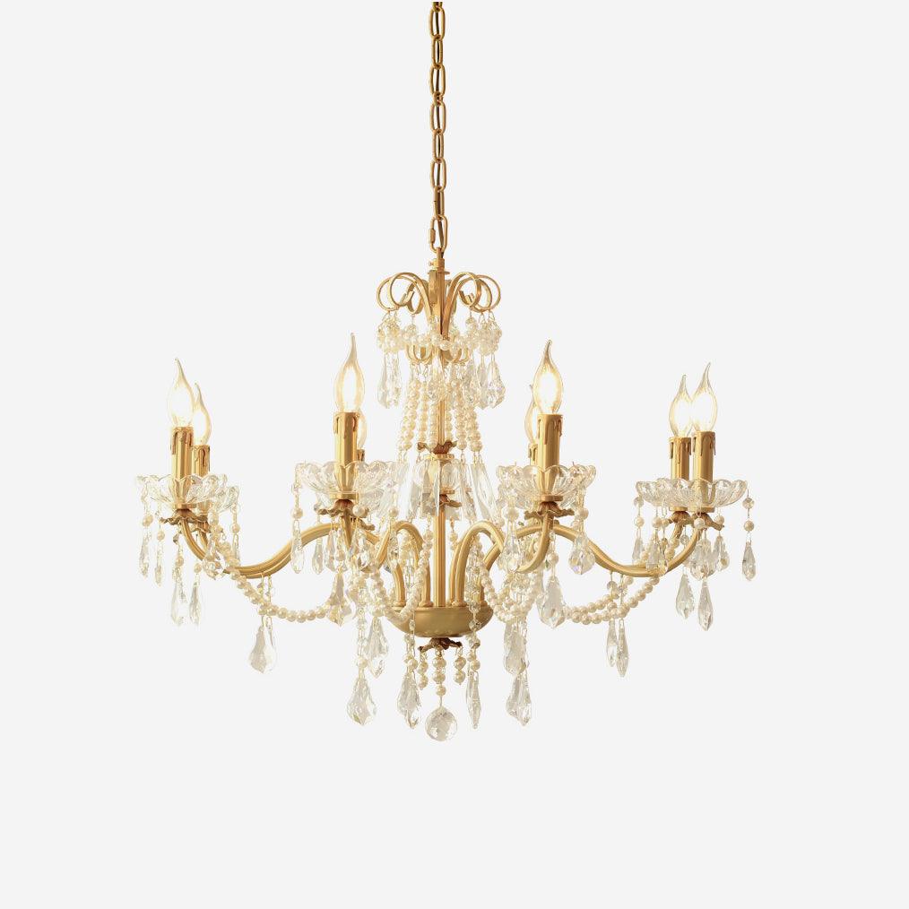 Lustre Lustre en Cristal Perles Suspendues