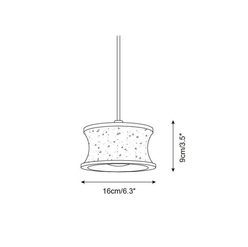 Ritta Suspension Travertin Sculptural