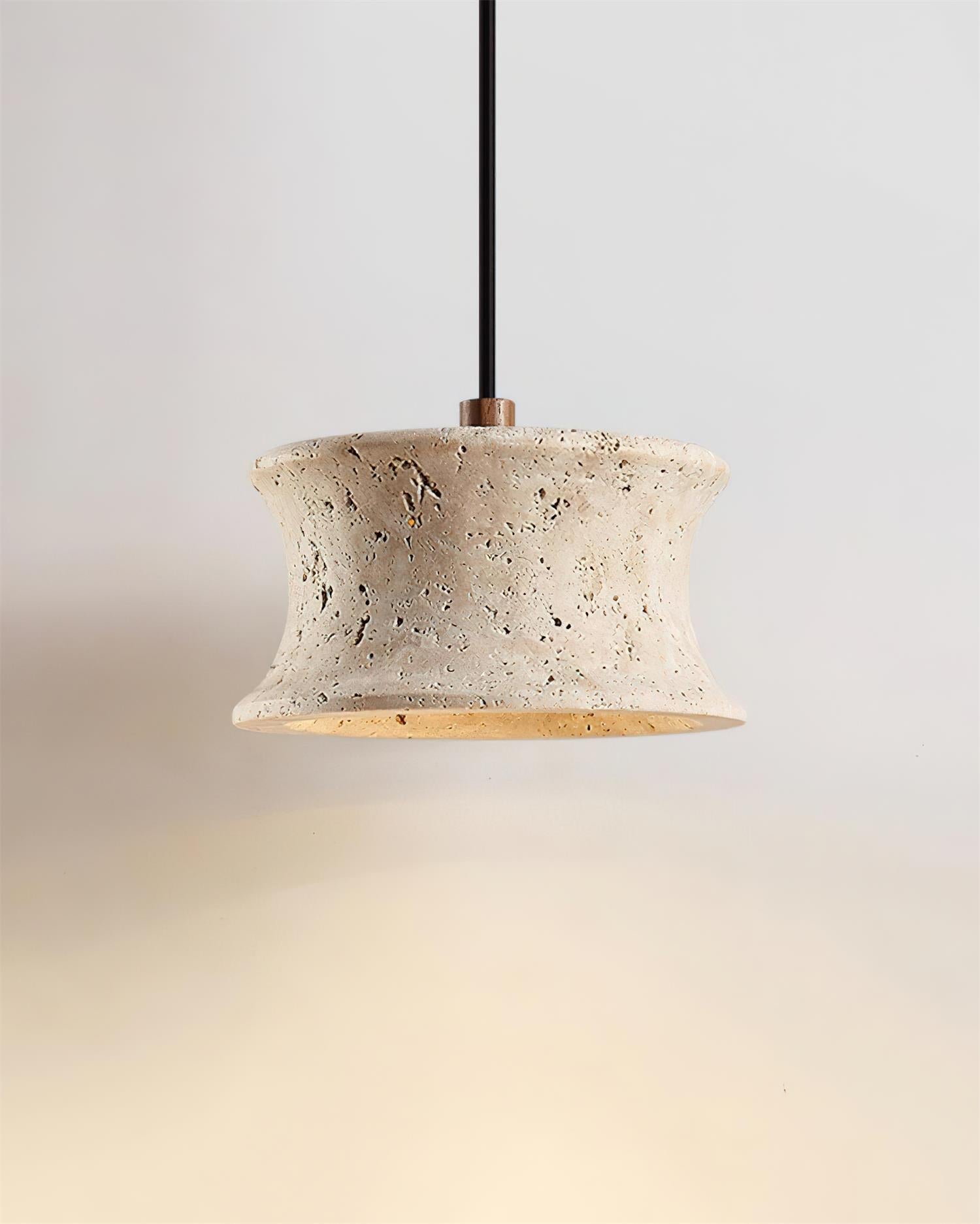 Ritta Suspension Travertin Sculptural