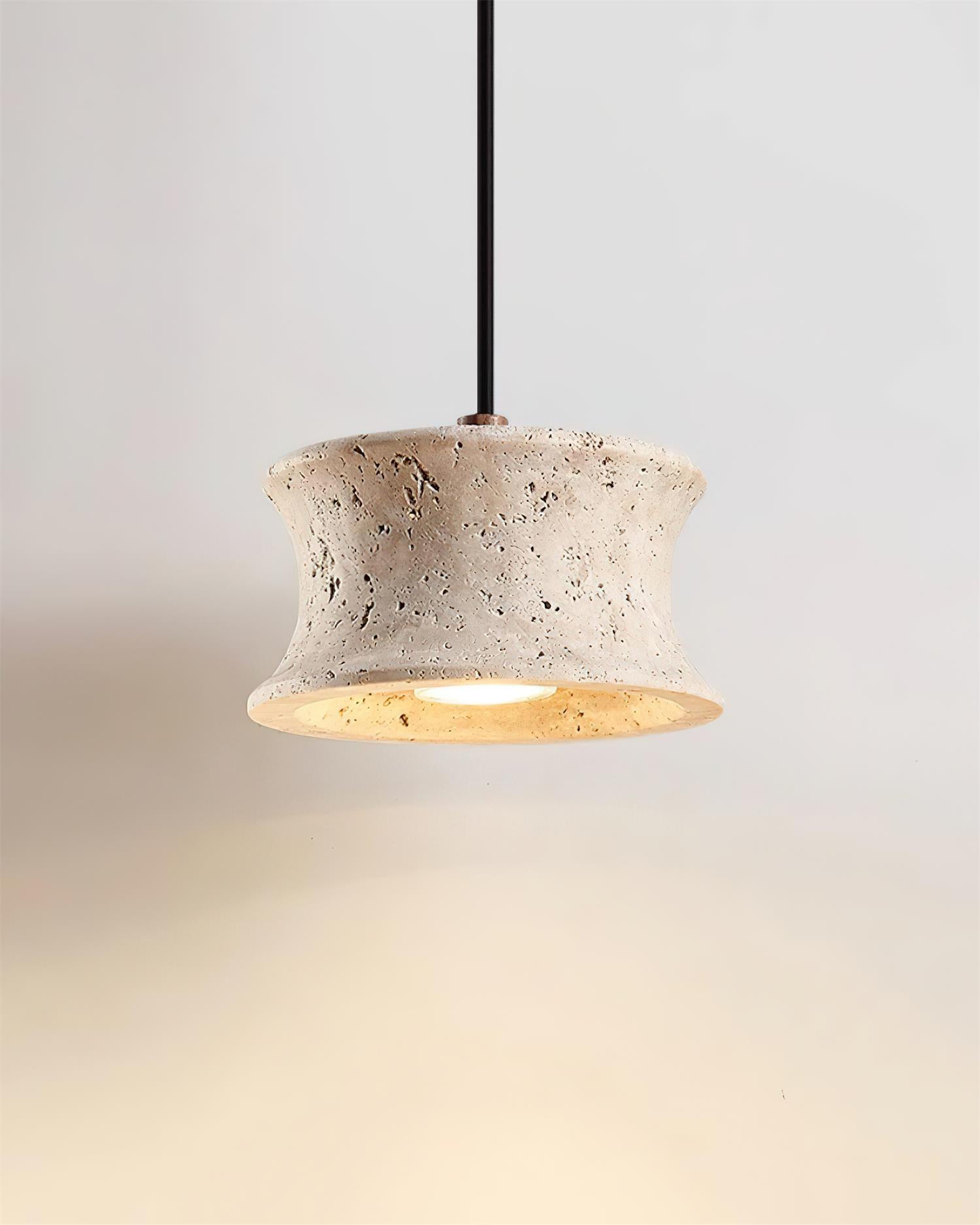 Ritta Suspension Travertin Sculptural