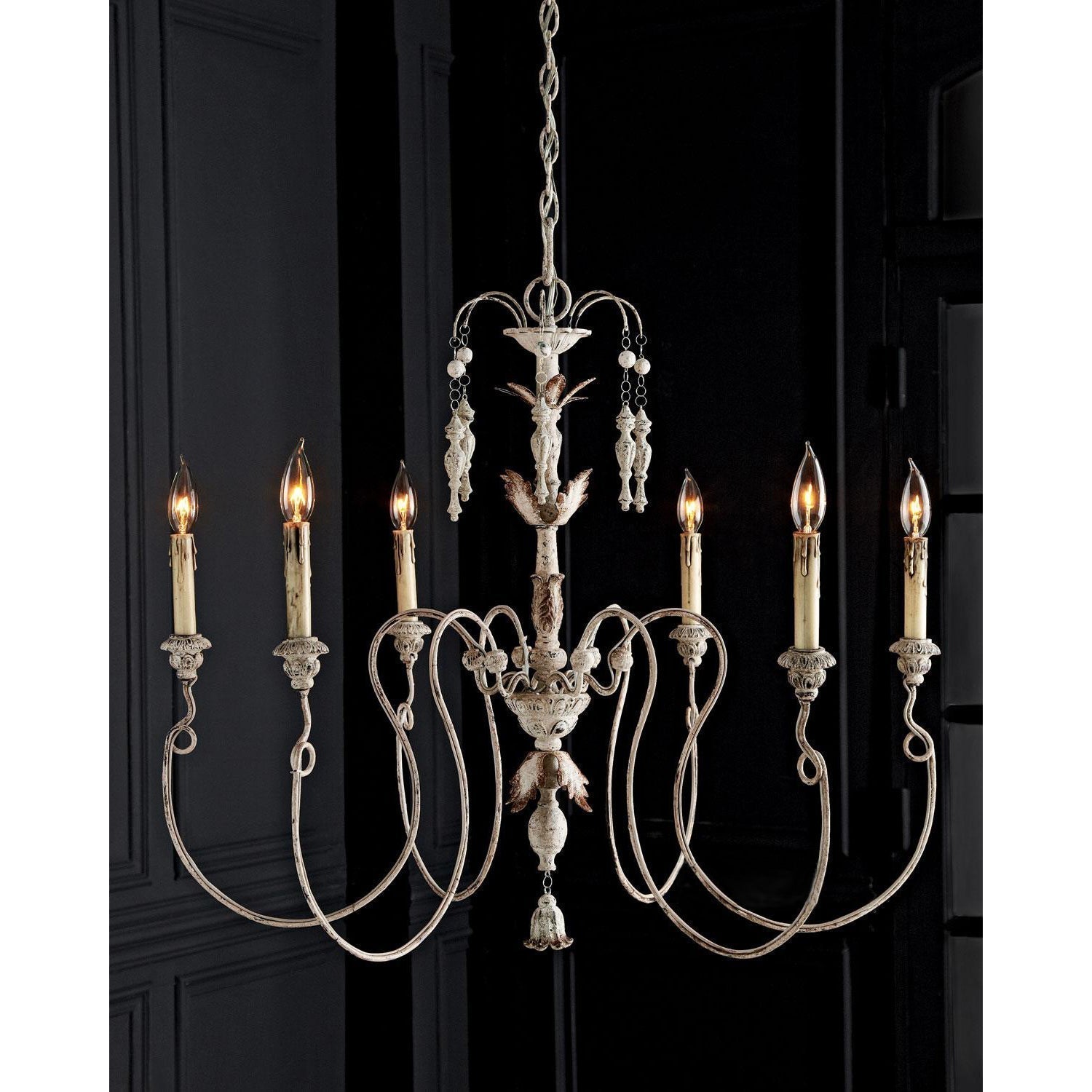 Viphaor Lustre en Bois et Métal Style Industriel Vintage