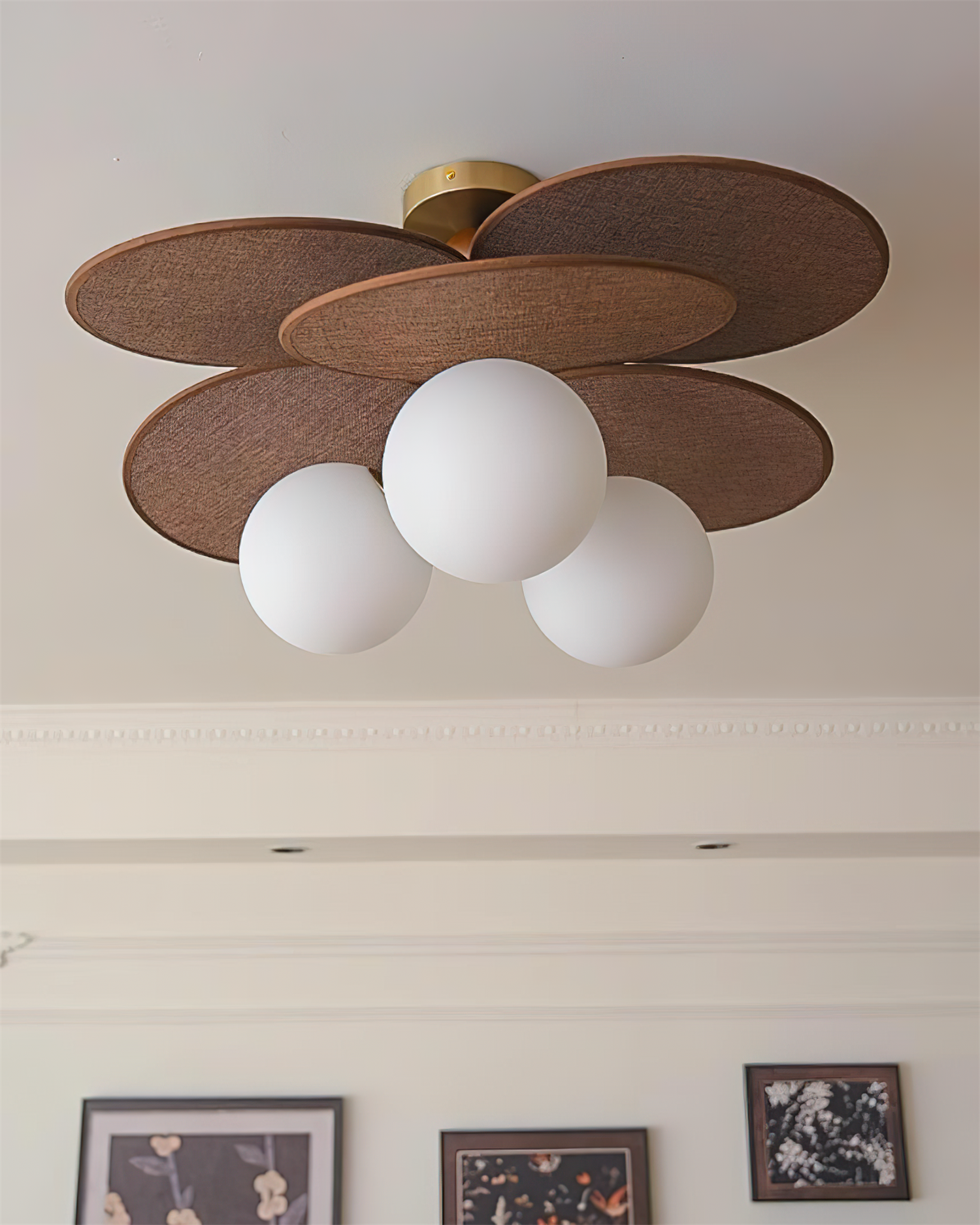 Eldo Lampe Plafond à Lames en Bois
