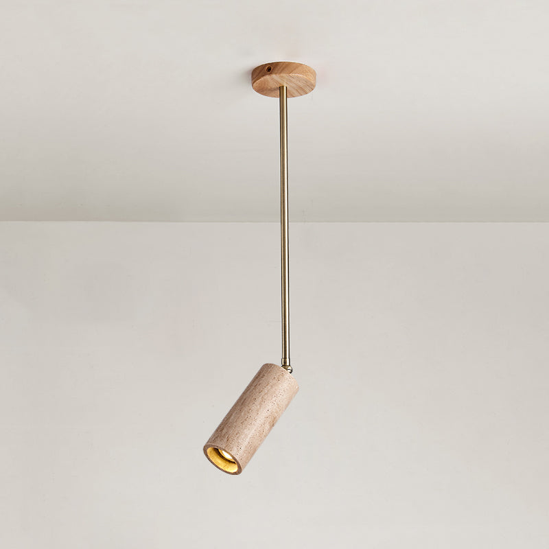 Syraeia Lampe de Plafond en Bois et Travertin Moderne Minimaliste