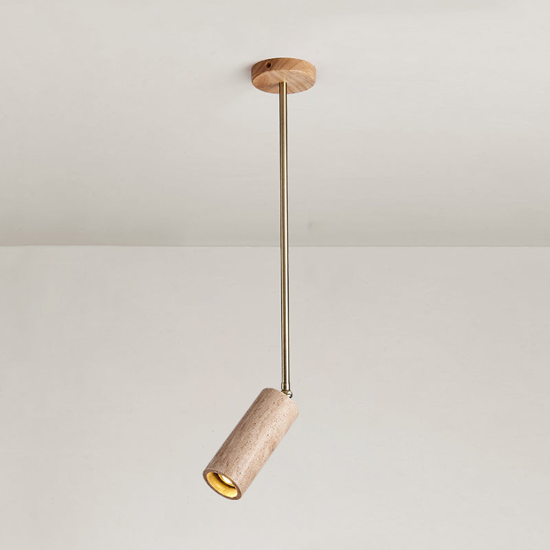 Syraeia Lampe de Plafond en Bois et Travertin Moderne Minimaliste