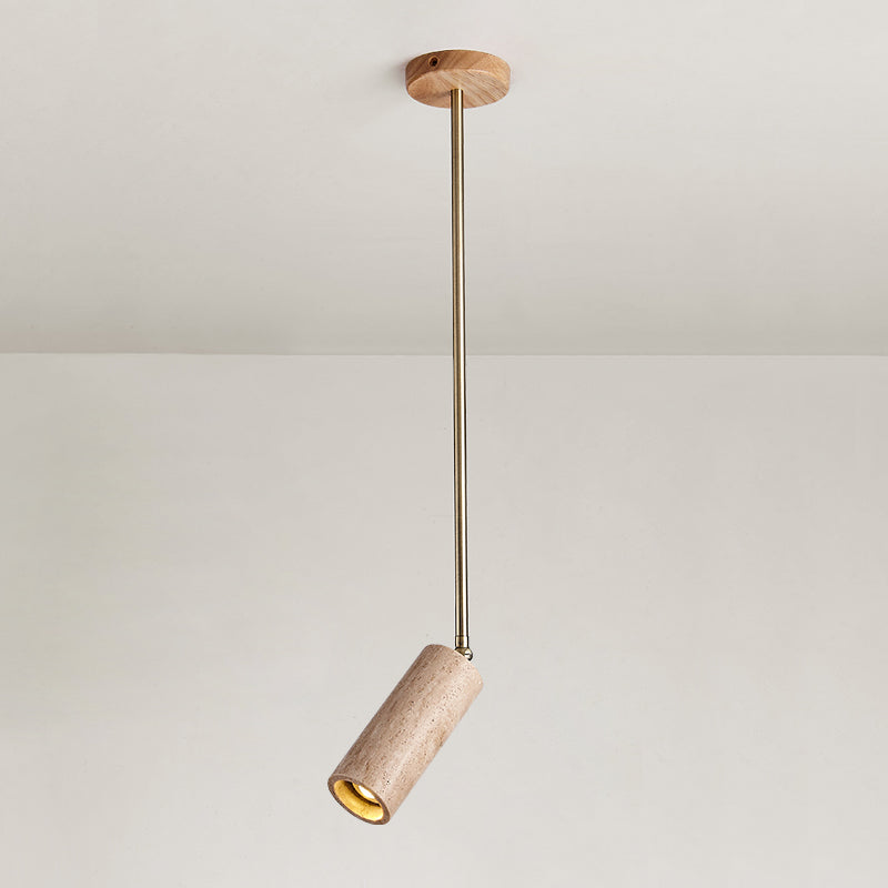 Syraeia Lampe de Plafond en Bois et Travertin Moderne Minimaliste