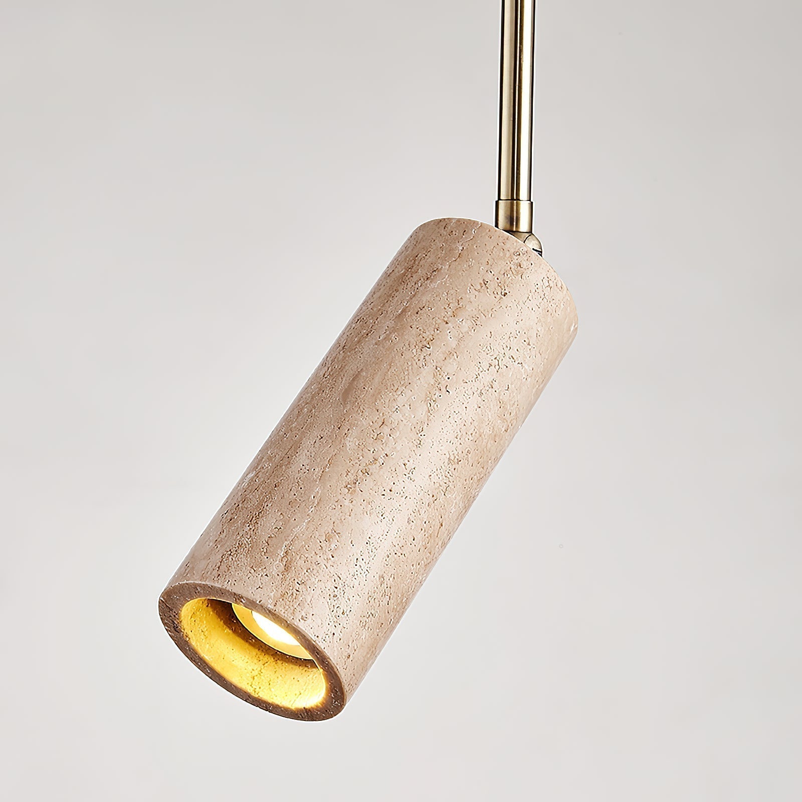 Syraeia Lampe de Plafond en Bois et Travertin Moderne Minimaliste