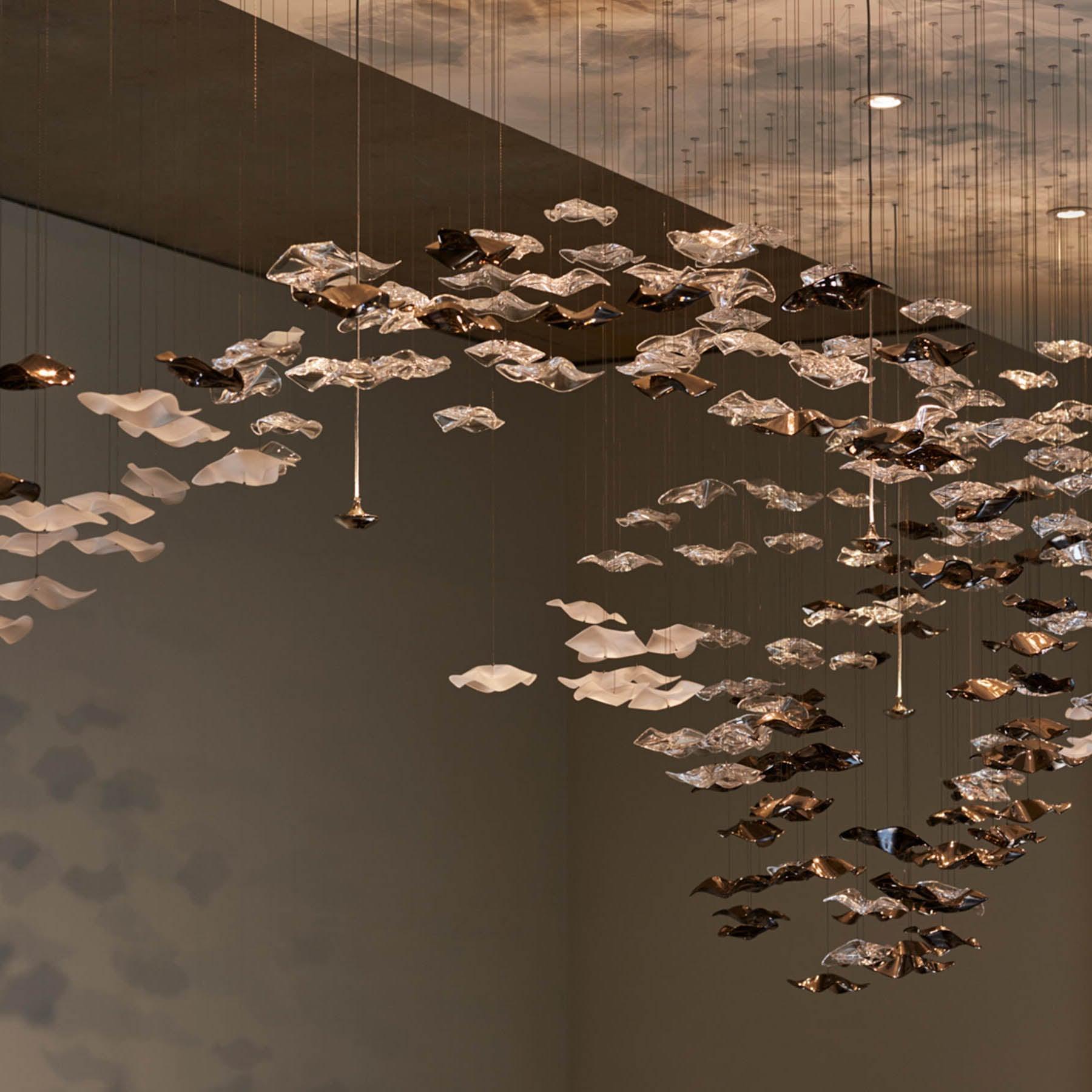 Vecarisra Suspension Lampes Art Verre Tidal Luxe
