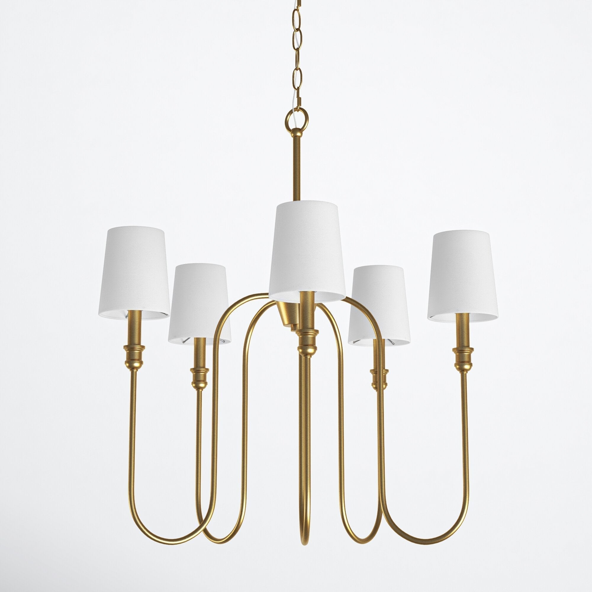 Evraeel Lustre en Métal et Tissu Moderne Minimaliste