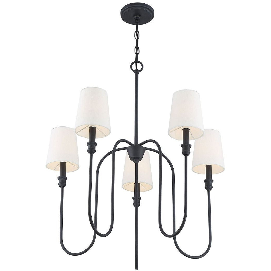 Evraeel Lustre en Métal et Tissu Moderne Minimaliste