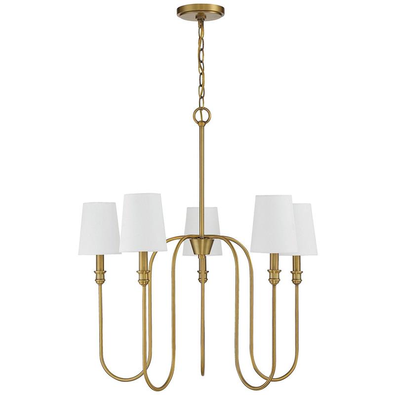 Evraeel Lustre en Métal et Tissu Moderne Minimaliste