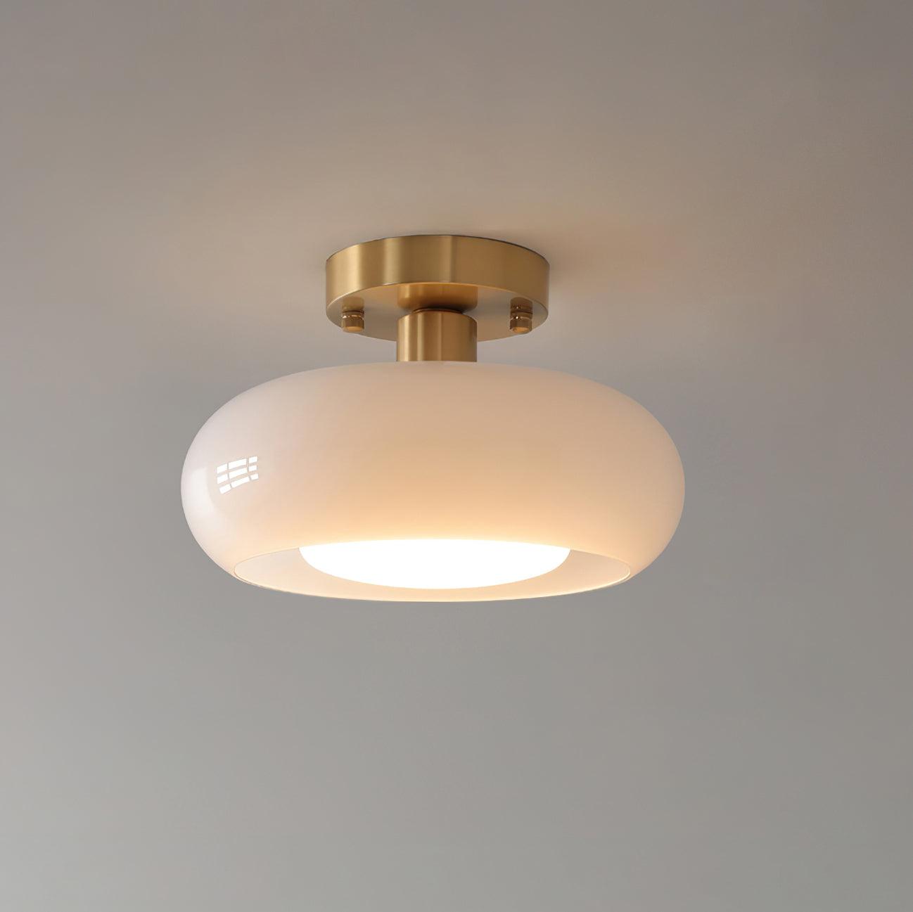 Aveline Plafonnier en Verre Moderne